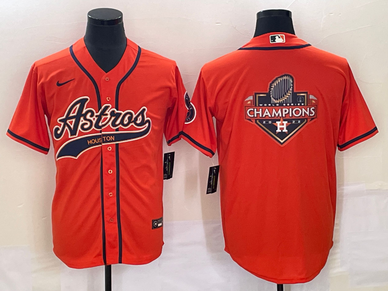 Men's Houston Astros Orange Jersey Joint Edition